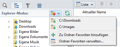 Ordner-Favoriten
