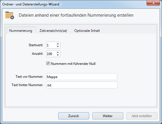 Dateien mit Nummer im Namen erstellen