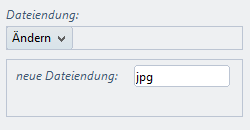 Dateiendung umbenennen